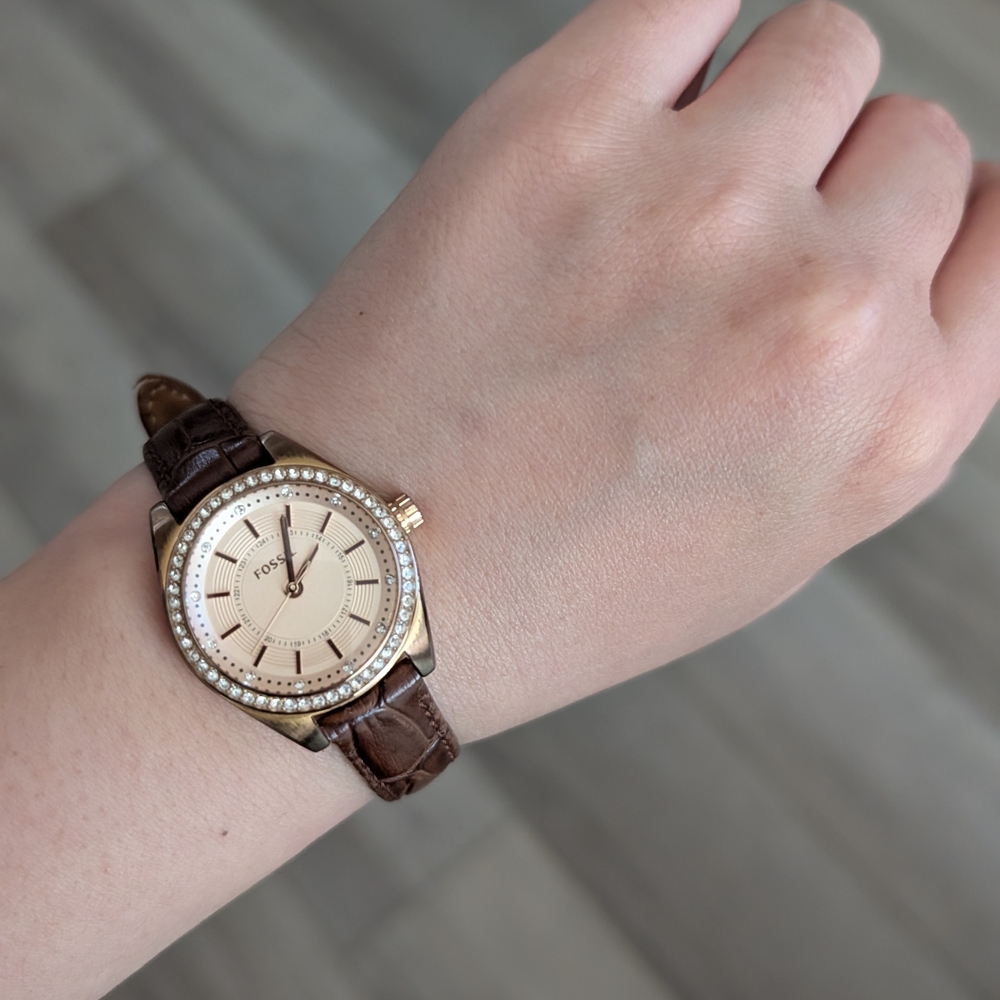 Fossil Gold and Brown Watch